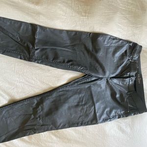 White House Black Market Coated Gray Jeans